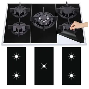 [New Deals] 5-hole Gas Stove Pad  Gas Stove Protective Cover Cleaning Anti-dirty Pad