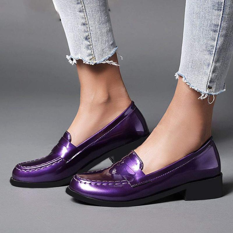 Women's Chunky Heel Platform Mary JanesCoquette Aesthetic Round Toe Pumps in PatentLeather for Casual Wear Solid color Simply wear Oxford shoes Loafers Footwear Girl Women's Chunky Heel Platform Mary JanesCoquette Aesthetic Round Toe Pumps in PatentLeather for Casual Wear Solid color Simply wear Oxford shoes Loafers Footwear Girl
