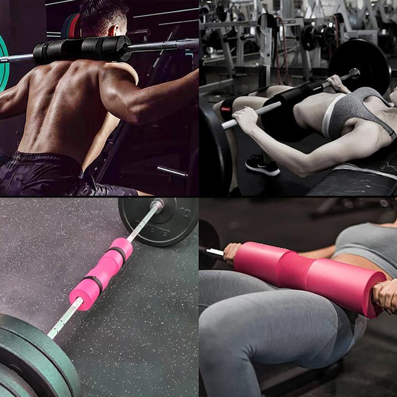 Unisex Barbell Sleeve with Sponge Padding, Thick Fitness Equipment Protector, Deep Squat Neck Support, Shoulder Protection Included, Muscle Training Equipment