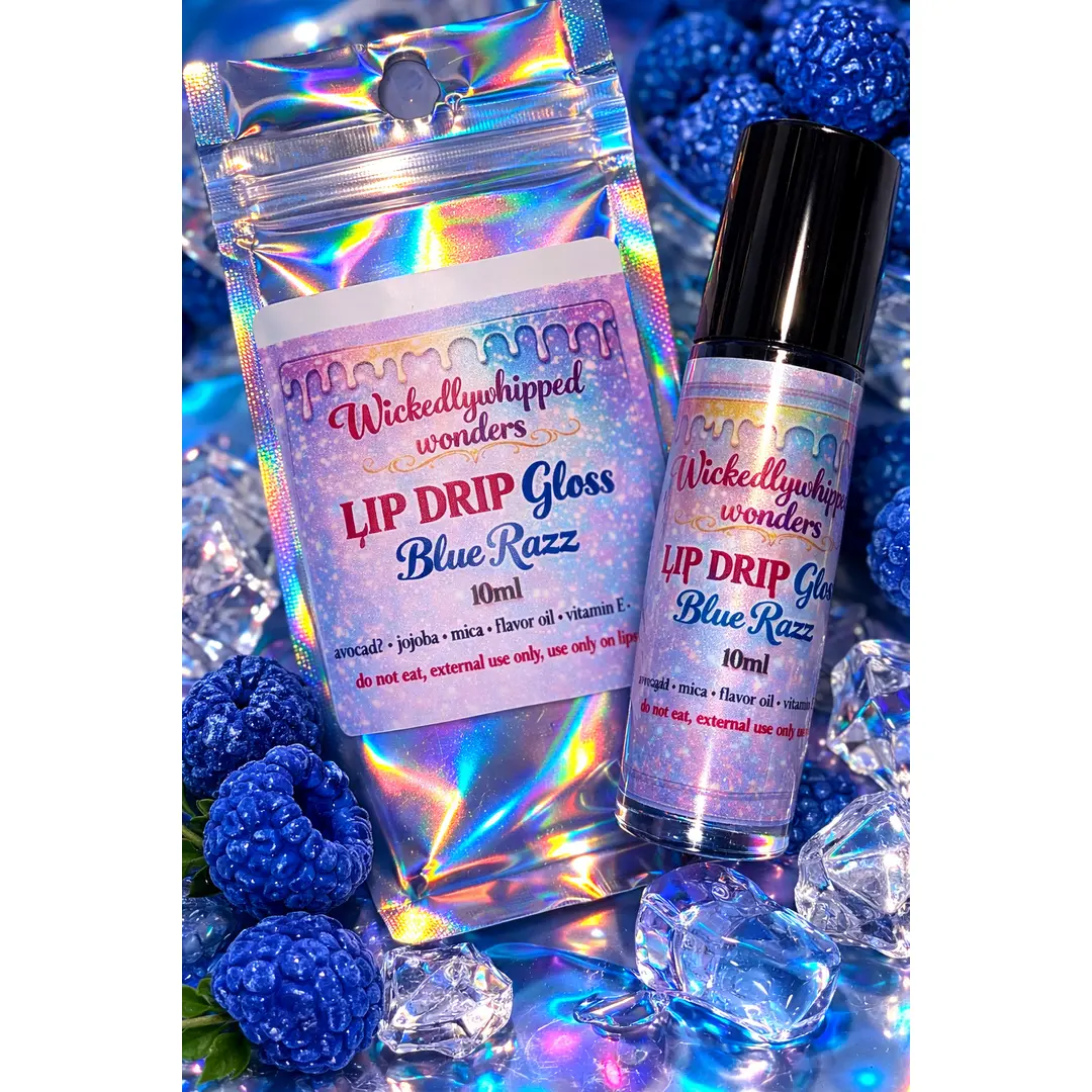 Wickedly whipped wonders Blue razz lip drip lipgloss