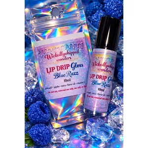 Wickedly whipped wonders Blue razz lip drip lipgloss