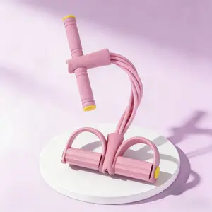 Pedal Resistance Bands with Handles Upgraded 6-Tube Natural Rubber for Full Body Workout at Home Gym Yoga Abs Waist Arms and Legs Training Muscle Exercise Equipment total