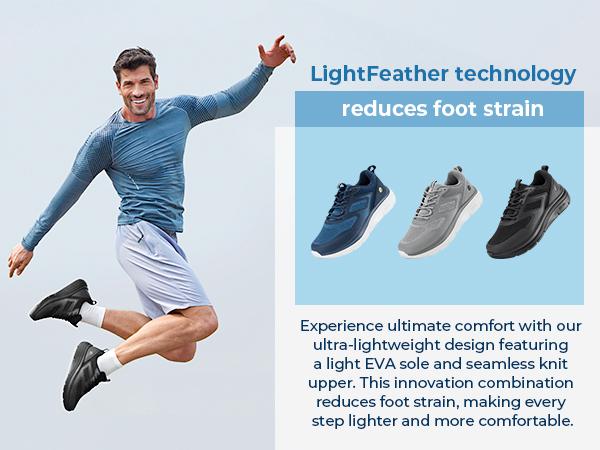 FitVille Men's Cloud Wanderer V19 sporty Shoes Running Athletic Workout Sneakers Outdoorfun Fathersdaygift SpringStatements