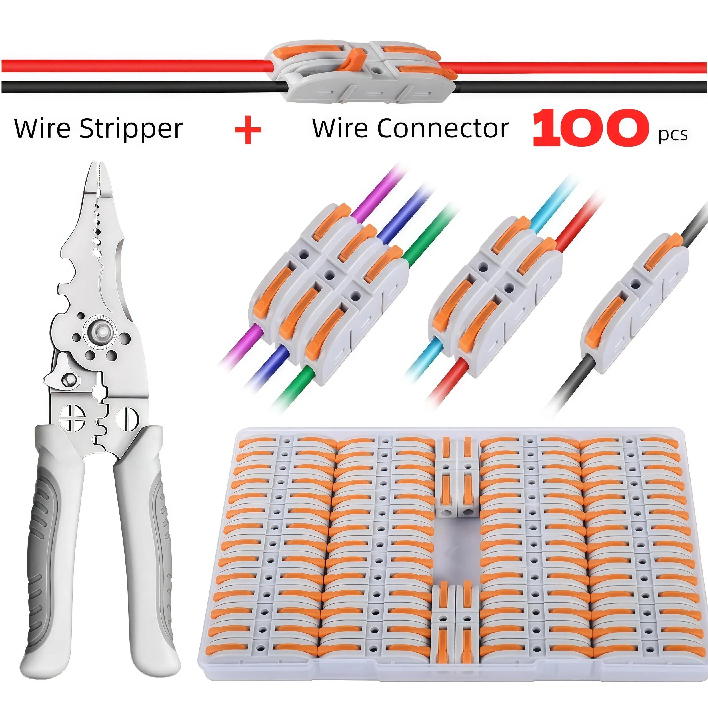 100pcs+Wire Stripper