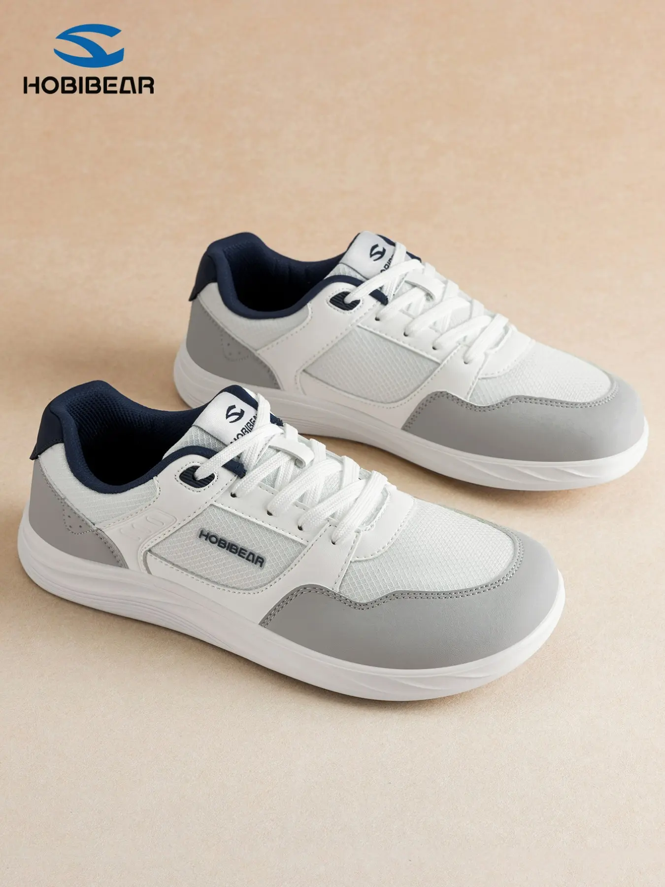 Hobibear Spring Autumn New Unisex Retro Comfortable Casual Sports Walking Shoes, Lifestyle Walking Shoe Simple Wide Toe Wide Fit Sporty Low Top Trendy Walking Sneakers for Men and Women, Low Cut Shoes, Stylish Walking Shoes