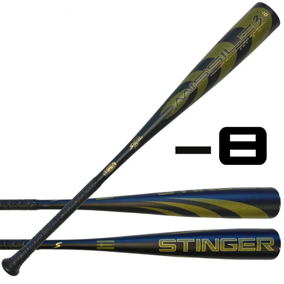 Missile 3 Aluminum USSSA Certified -8 Baseball Bat