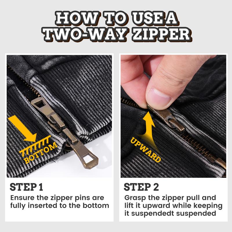 FAIABLE Unisex Oversized Zip-Up Hoodie in Acid Wash Heavyweight Cotton Fleece with Oversized Pockets & Stretch Ribbed Cuffs for Men & Women Casual Sweatshirt