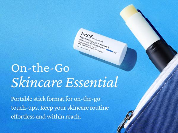 belif Moisturizing Eye Bomb Stick Eyecream Firms and Reduces Fine Lines & Wrinkles | Radiant Eyes | with Shea Butter & Firming Oil Complex for Hydration & Elasticity | K-Beauty