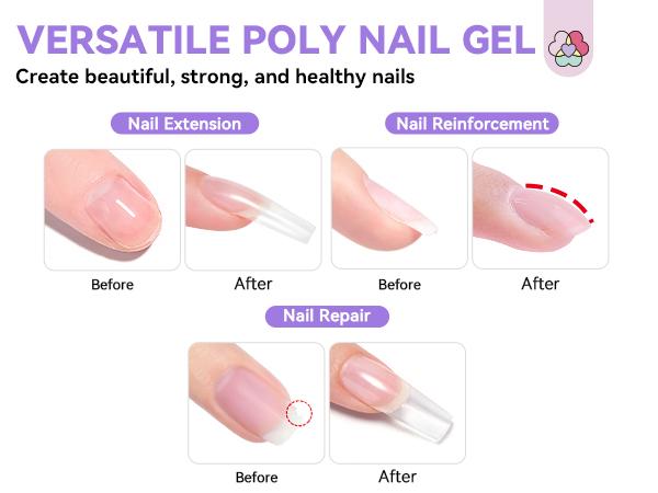 SAVILAND 36Colors Poly Gel Nail Kit – All-in-One Extension Set with Mini UV Lamp & Slip Solution for Easy Home DIY or Gift