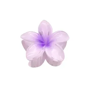 Plumeria Flower Claw Hair Clip