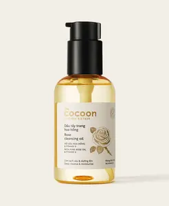 Cocoon Rose Cleansing Oil - 100% Vegan Cosmetics with BCME Technology for Deep Cleansing & Moisture - Makeup Remover Water Cleanser