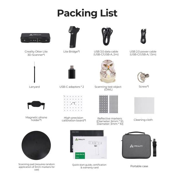 Creality CR-Scan Otter Lite 3D Scanner+Lite Bridge Handheld Wireless Scanner