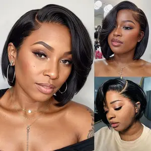 [NEW IN] Wiggins Hair Glueless Layered Cut Bob Wig 7*5 Lace Closure Wigs Human Hair With Adjustable Drawstring Pre Cut Lace Pre Plucked Beginner Friendly