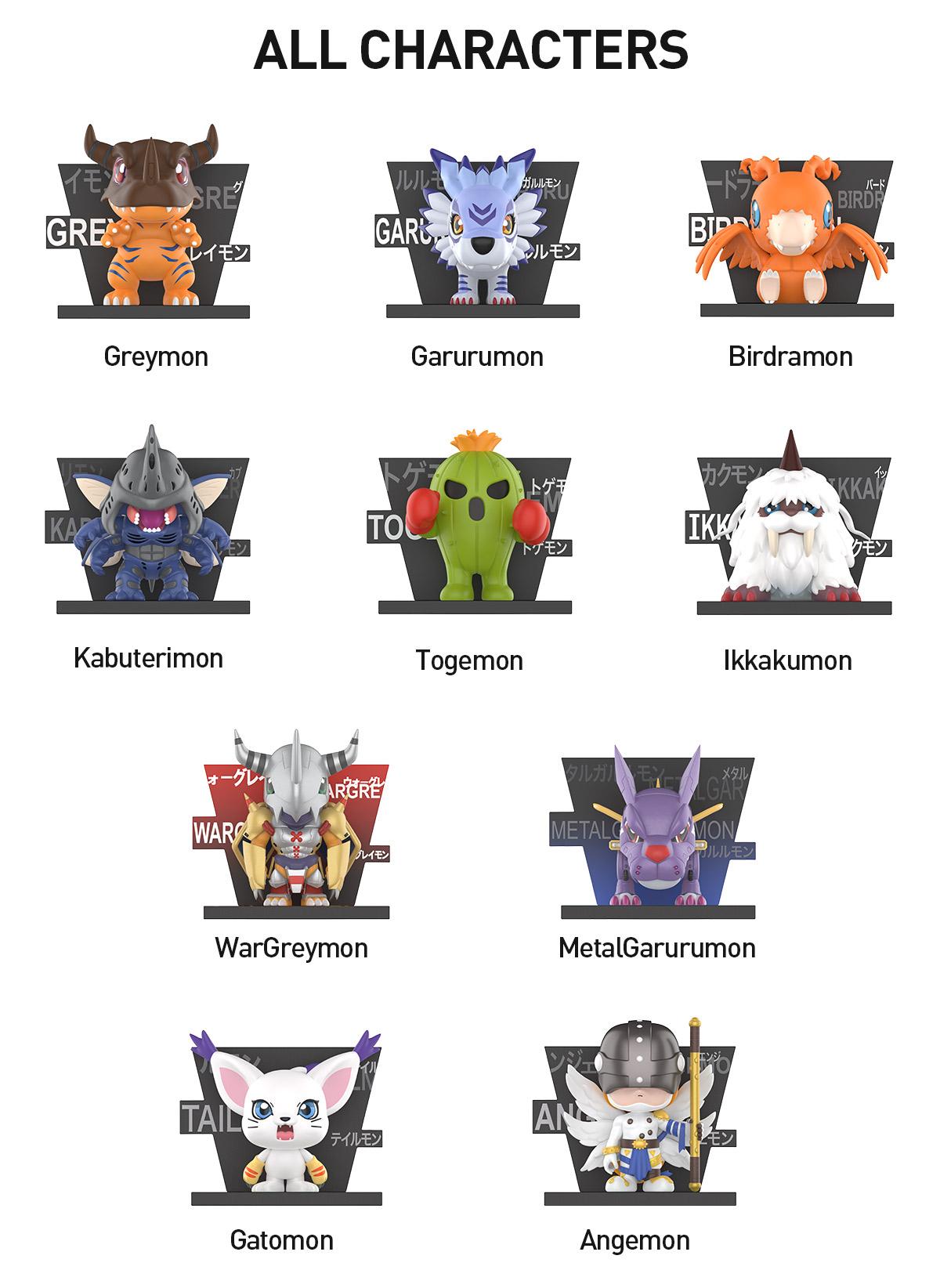 POP MART Digimon Adventure Fridge Magnet Series Figures