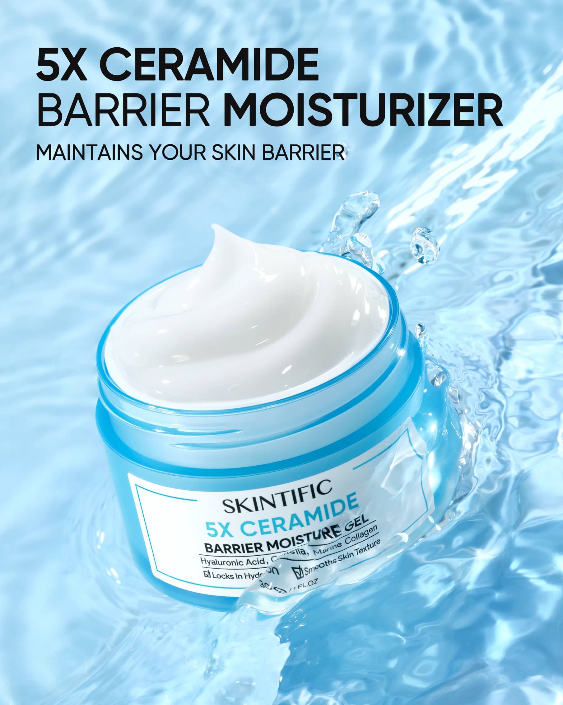 [ES] SKINTIFIC 5X Ceramides Moisture Barrier Cream 30G