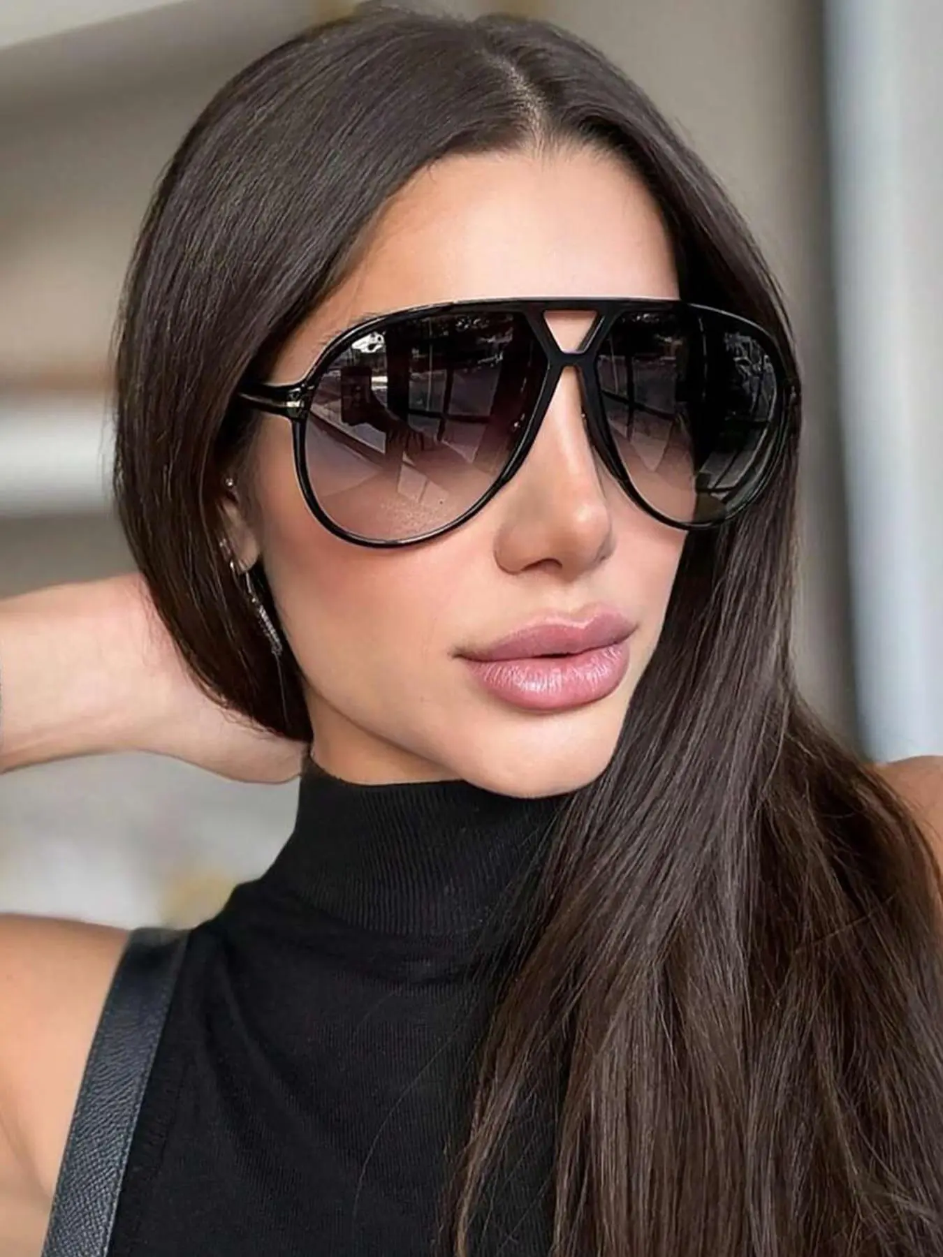 Unisex Street Trend Decorative Eyeglasses, Trendy Casual Eyeglasses for Everyday Use, Fashion Accessories for Outdoor Activities, Street Style Shades