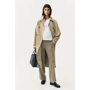 H&M MAMA Linen-blend tailored trousers