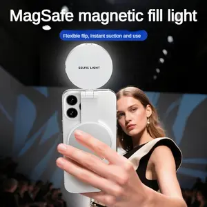MagSafe Magnetic Fill Light for Mobile Phones - Compact & Convenient with Secure Hold for Photography & Video Recording