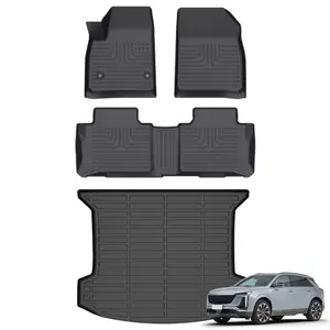 COLANAT for Cadillac XT5 2017-2025 (5-Seat FWD/AWD) Floor Mats & Cargo Liner Set, All-Weather 3D Scanned Custom Fit Precise Edge-to-Edge Fit Non-Slip No Odor Waterproof Easy Clean Full Set Interior Accessories