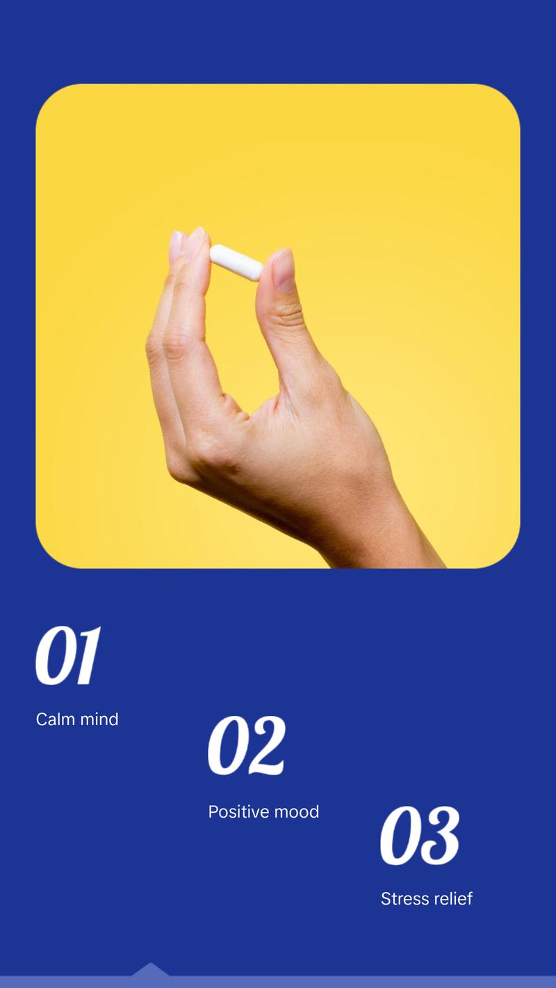 Mood & Stress-Relief Supplement - The ultimate stack designed to support a calm mind