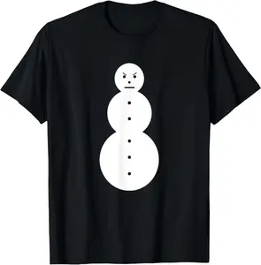 100% Cotton Funny Angry Snowman - The Jeezy Snowman T-Shirt