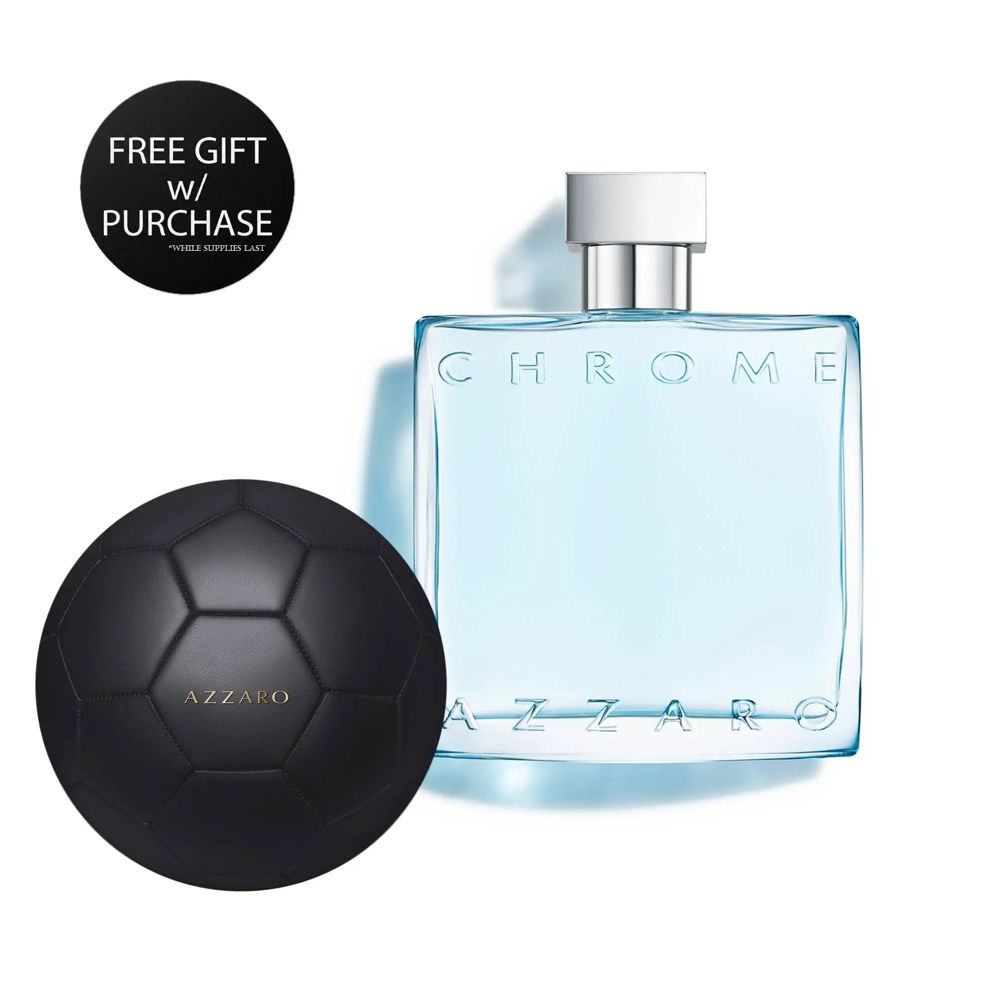 Azzaro Chrome Eau de Toilette for Men | Fresh Citrus Aquatic Cologne | Long-Lasting Clean Scent | 30ml & 100ml | GWP with 100ml