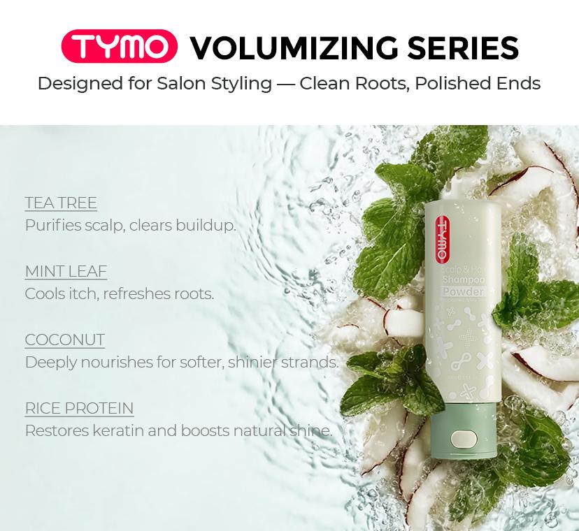 TYMO Powder Shampoo -- Best Shampoo for Summer,  plant-powered exact, refreshes scalp, cleansing, for All Hair Types, paraben Free & Sulfate Free,, 3.5 Oz  for Men & Women
