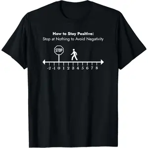 100% Cotton Stay Positive Wholesome Meme for Math Teacher T-Shirt