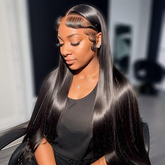 Bling Hair Straight Lace Front Hair Wigs 13x4 13x6 Lace Frontal Human Hair Wig for Women Brazilian Natural Black Hair 180% Density Pre-Plucked Hair Wig TikTokShopBlackFriday Bling Hair Straight Lace Front Hair Wigs 13x4 13x6 Lace Frontal Human Hair Wig for Women Brazilian Natural Black Hair 180% Density Pre-Plucked Hair Wig TikTokShopBlackFriday