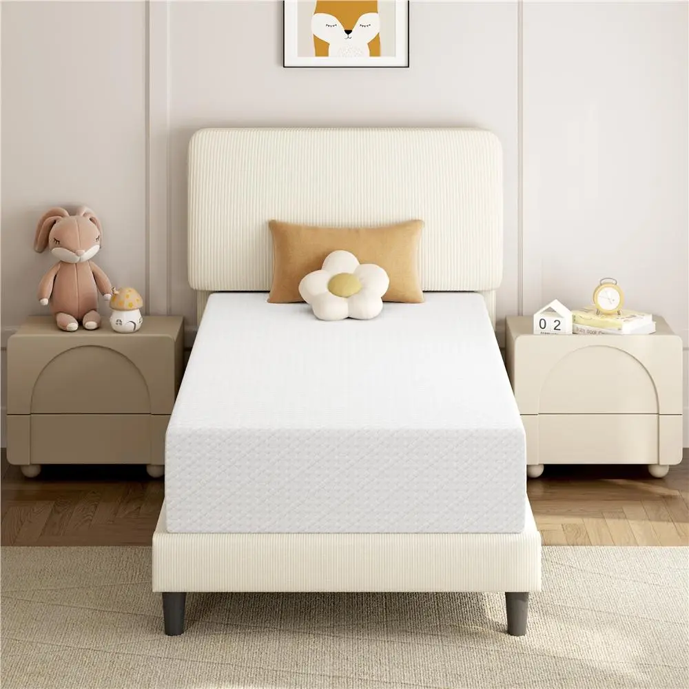 【Back to School】Yaheetech Twin/Full/Queen Size Mattress Cooling Gel Memory Foam Mattress, Green Tea Bed Mattress in a Box, Medium Firm, 8/10/12 inch,dorm essentials,home decor tiktokshopbacktoschool