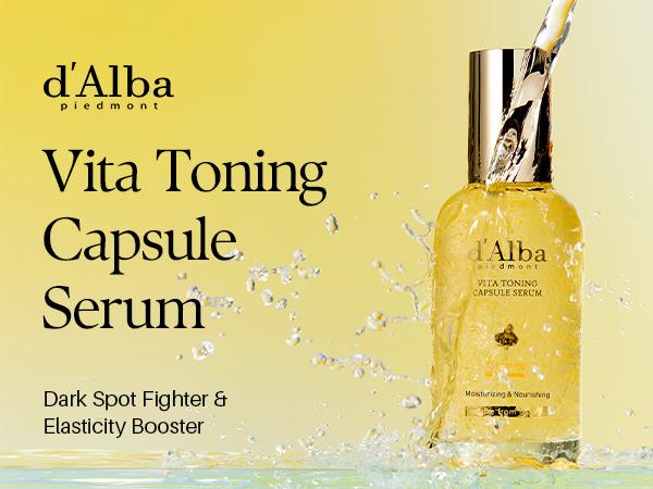 [OFFICIAL d'Alba] [Set] Daily 3 Step Radiant Glow Full Skincare Set l Vita Toning Line l Even Out Skin & Reduce Dark Spots l Simplify Your Skincare with All-In-One Vitamin Routine l Toner + Serum + Cream