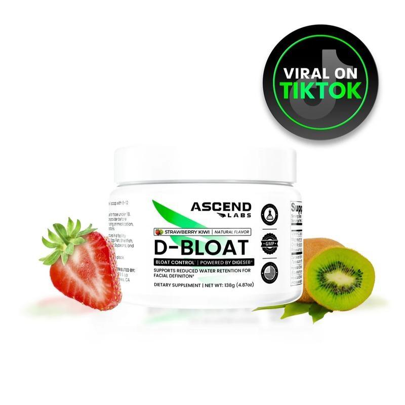 New Brand - D-BLOAT Daily Debloat Powder - ASCEND LABS - 30 Servings - Natural Bloating Relief