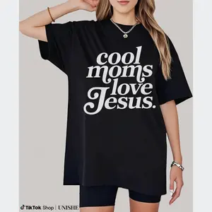 Cool Moms Love Jesus Shirt – Religious Praying Mama Inspirational Tee, Perfect Gift