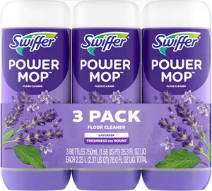 Swiffer Lavender PowerMop Solution - 3ct: Liquid Cleaners & Disinfectants, Multi-Surface Application, Floor Use