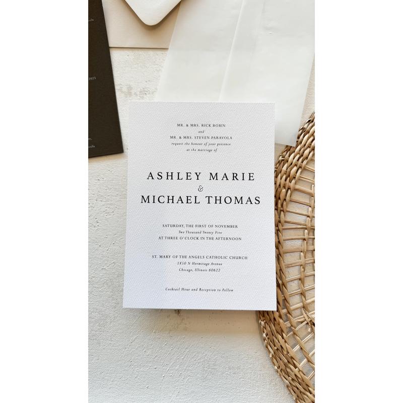 Digitally Printed Wedding Invitations | Style 1588