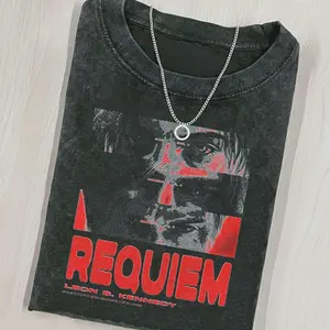 Resident Evil Requiem Design Brutalism Comfort Colors shirt, Resident Evil 9 Leon S Kennedy Graphic Tee, Brutalist Horror Game Shirt