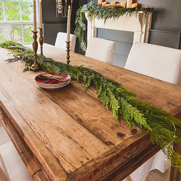 Woodland Cedar Garland, Nature-Infused Festive Decor for Holiday Decorating, Room Accent – Part of Decorative Wreaths, Garlands & Swags (Home & Festive Party Supplies)