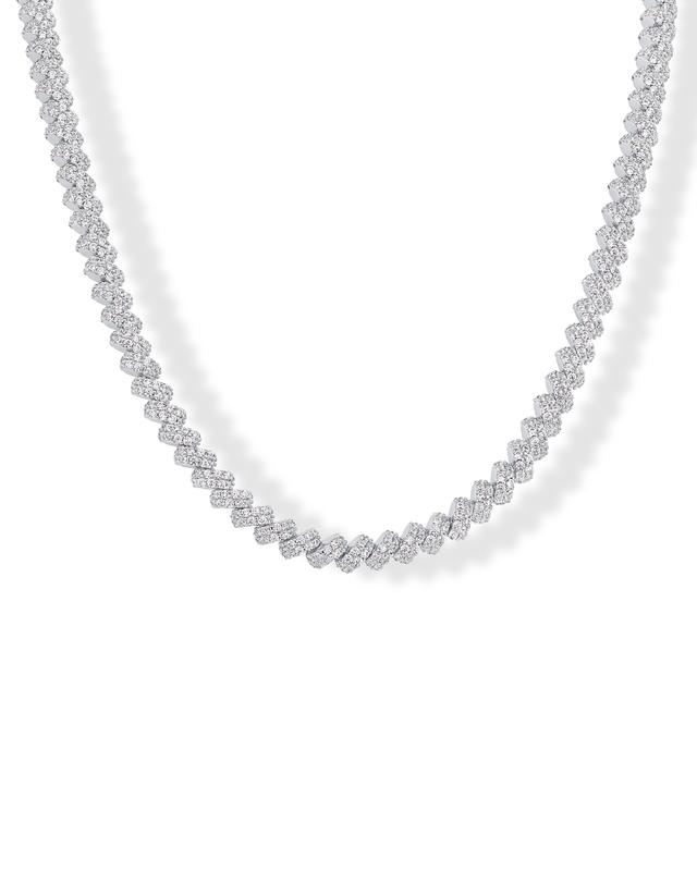 PAVOI 14k Gold Plated Tennis Necklace for Women - Statement Tennis Necklace with Cubic Zirconia - Trendy Bridal Jewelry