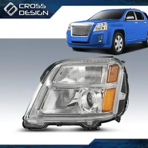 CROSSDESIGN Headlight Lamp Replacement Fit For 2010-2015 GMC Terrain SL/SLT/SLE Driver Side