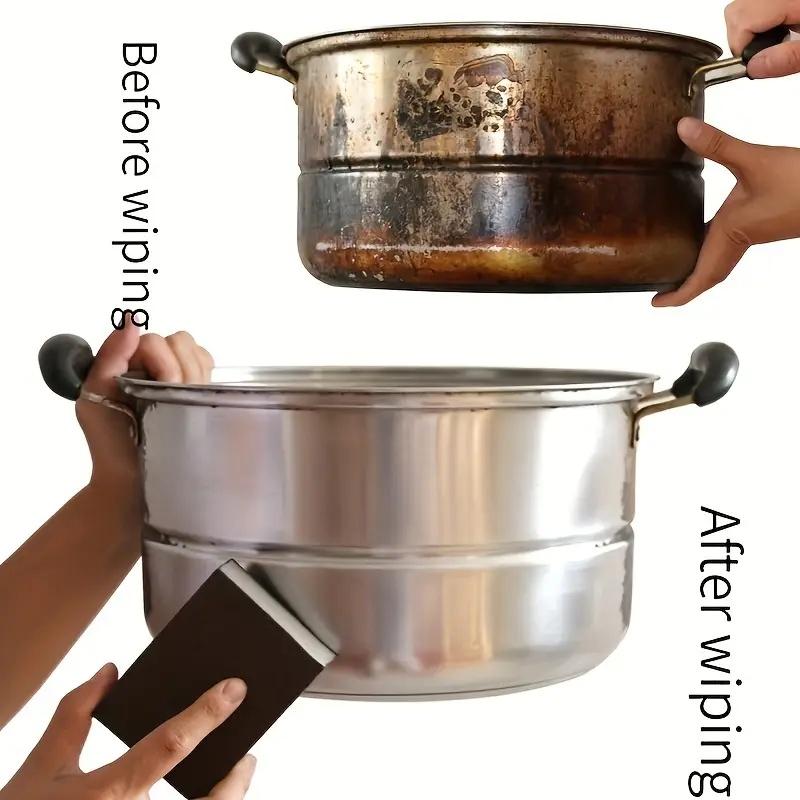 Emery Magic Sponge Eraser Set - Heavy-Duty Scouring Sponges for Non-Electric Descaling, Rust Removal, Dishwashing & Cookware Stain Remover, Kitchen Pot Cleaning Pads
