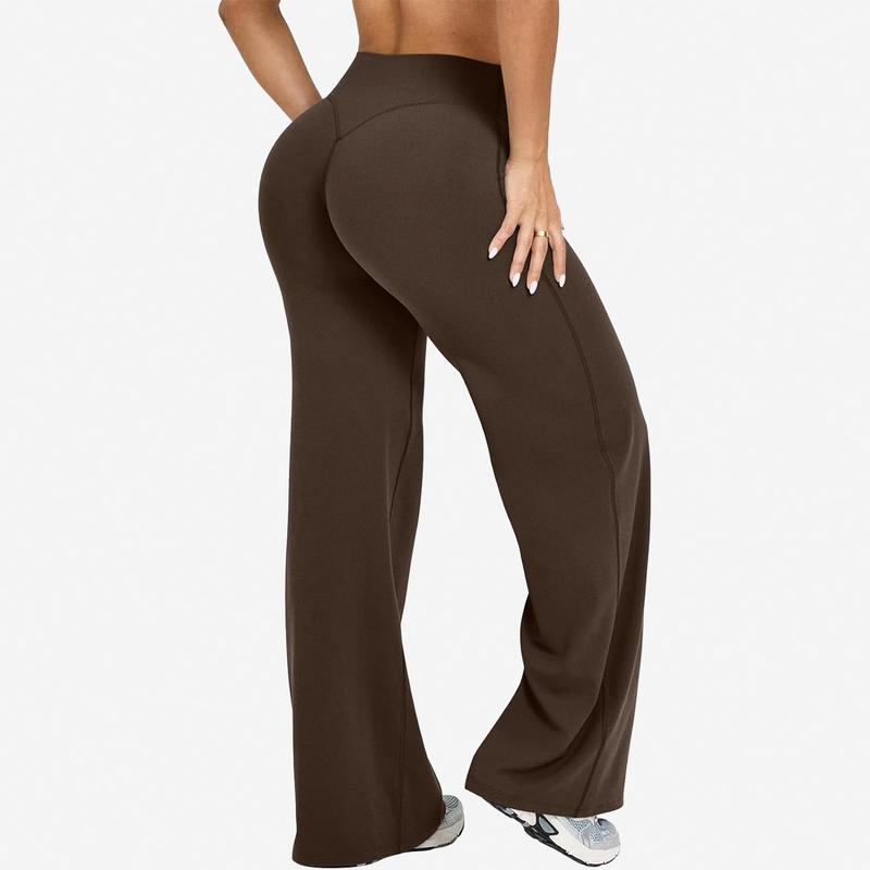 High-Waisted Wide Leg Workout Pants | Flattering Stretch Athleisure Pants for Women