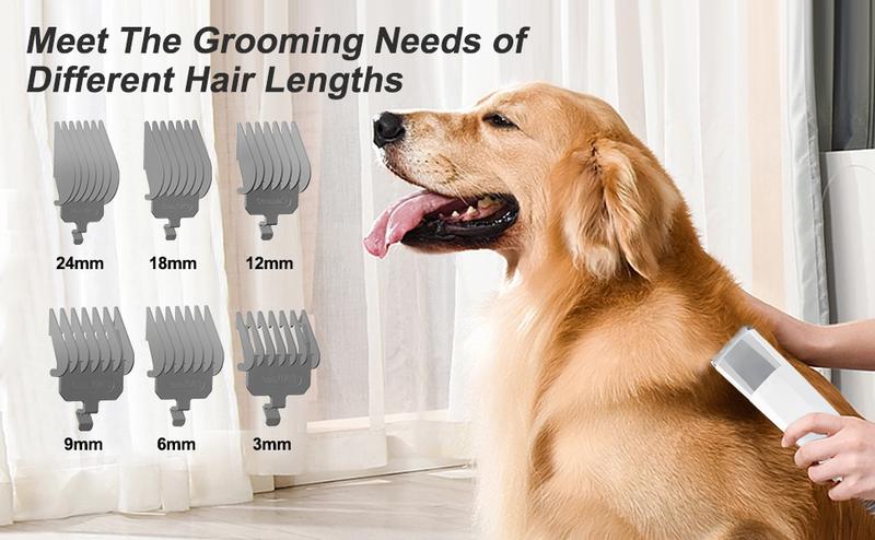 Grooming Vacuum, Dog Vacuum Brush for Shedding Grooming, Dog Hair Vacuum Groomer, 7-in-1 Pet Grooming Kit for Cat Dog, Pet Products