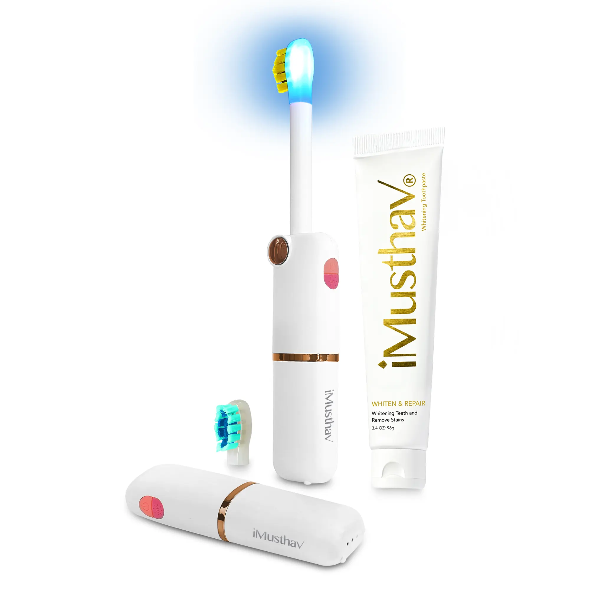 Foldable Travel Sonic Electric Toothbrush with UV Cleaning Feature | Whitening Feature | Electric Toothbrush for Adults | Travel Toothbrushes