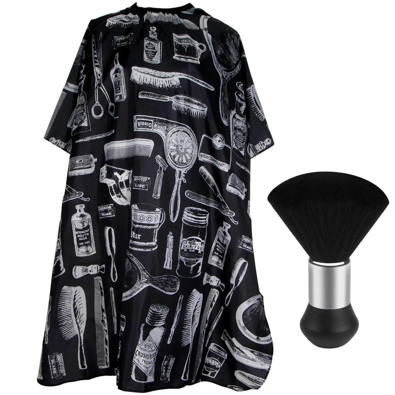 Professional Hair  Cape with  Duster Brush, Salon Barber Cape, Hair  Accessories (Floral Print)