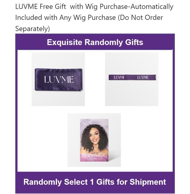 【Not For Sale】LUVME Free Gift with Wig Purchase-Automatically Included with Any Wig Purchase (Do Not Order Separately)