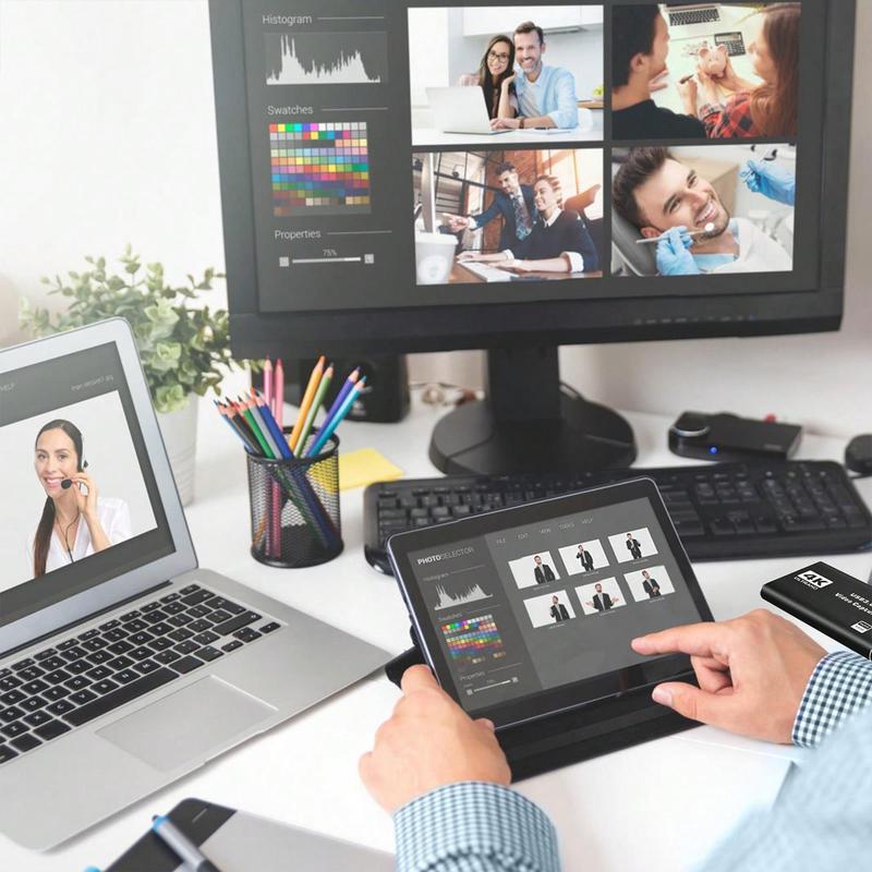 Capture Card, Audio Video Capture Card with Microphone 4K HDMI Loop-Out, Video Recorder for Gaming/Live Streaming/Video Switch/PS4/OBS/Camera/PC Accessories Conference