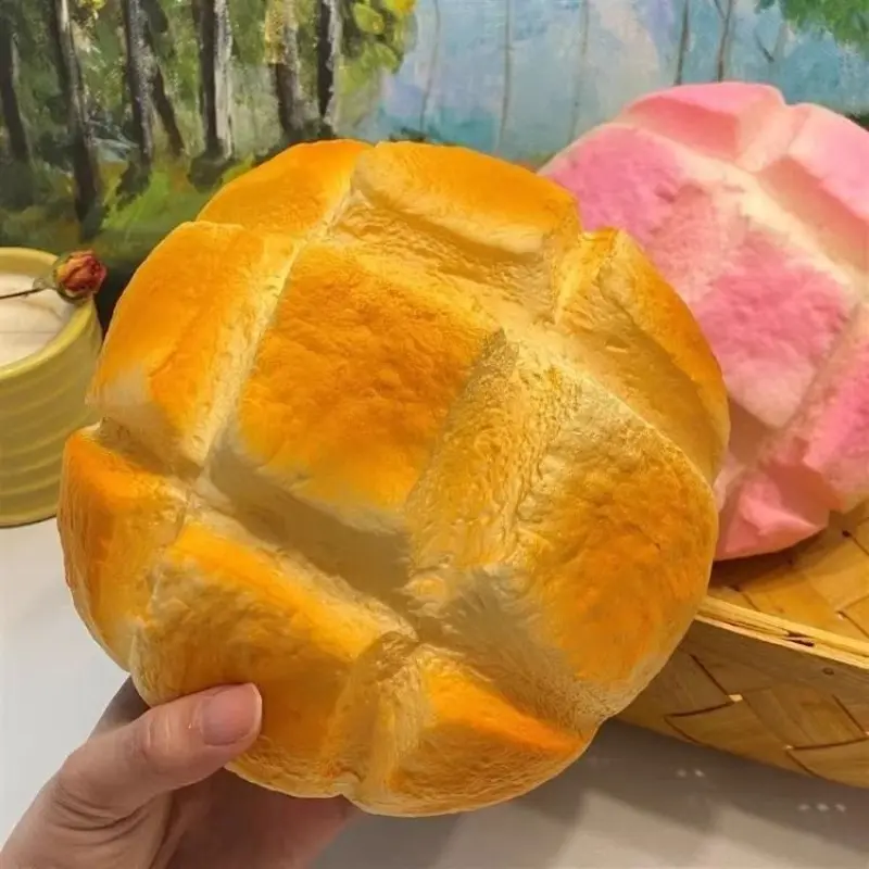 High Quality Slow Rising Squishy Bread Kawaii Squishies Oversized Pineapple Bun Stress Relief Toy Prank Decoration Unique Birthday Gift, Bao Bun Squishy, Decompression Squeeze