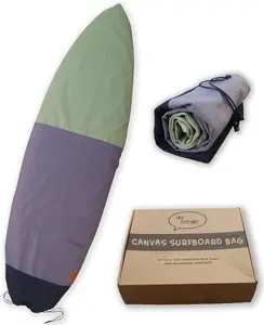Ho Stevie! Canvas Surfboard Bag Cover - No Melted Wax on Car - Sun/Ding Protection Size: 9'6"