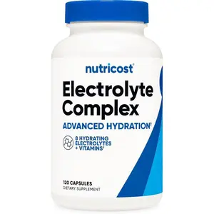 Nutricost Electrolyte Complex Advanced Hydration (120 Capsules) - 8 Hydrating Electrolytes & Vitamins, Gluten Free, Non-GMO, Vegetarian