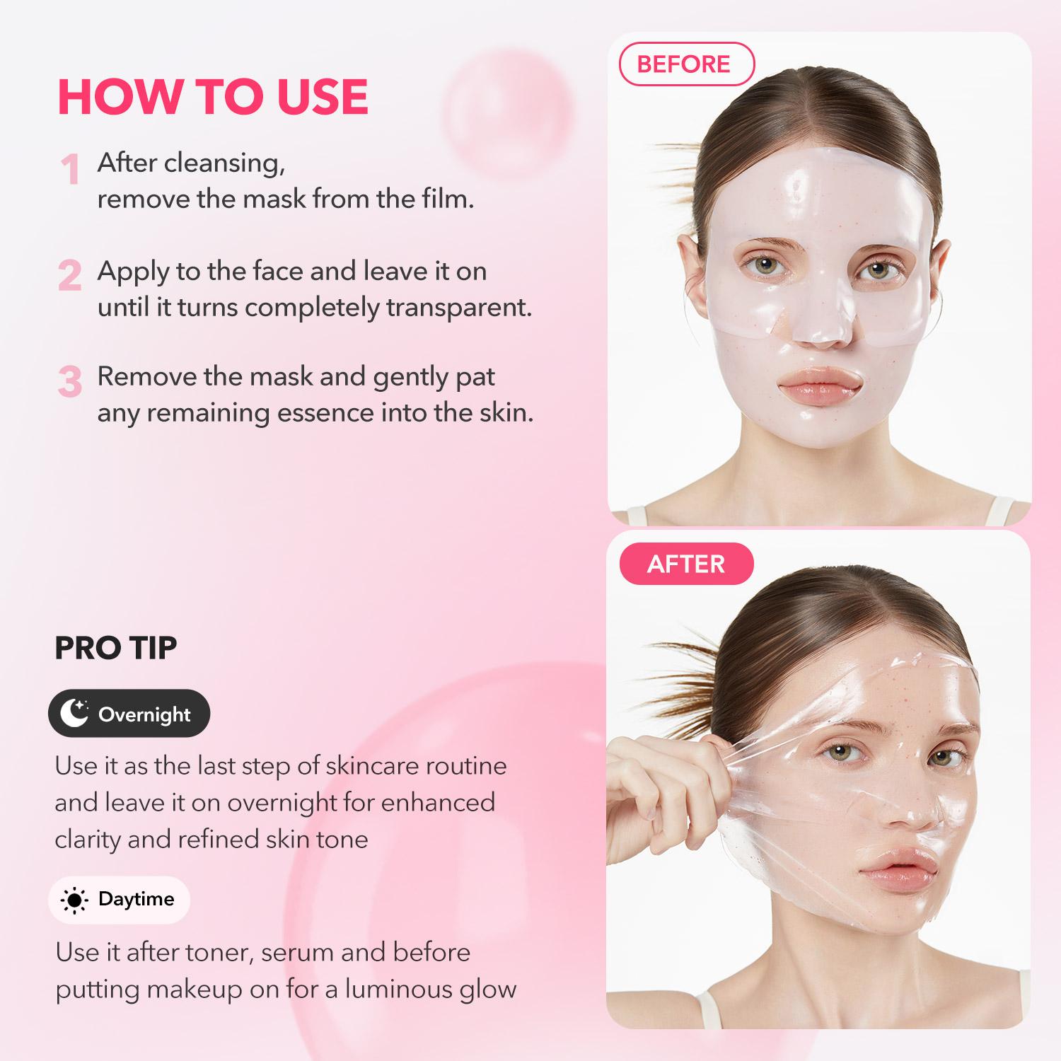 [APRILSKIN Official] TXA Niacinamide Collagen Capsule Overnight Mask | Brightening Facial Mask Sheet 4ea | Ultimate Glowy Skin Skincare Comfort